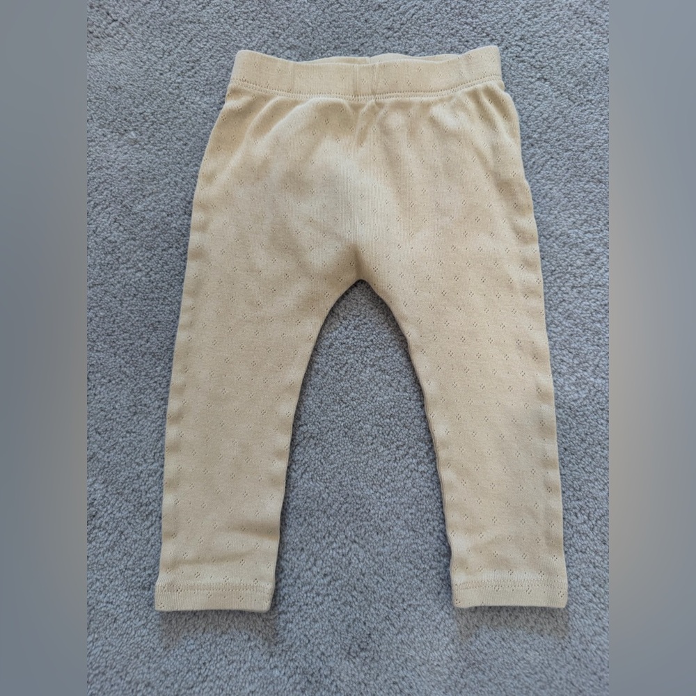 Zara baby Cream Perforated Leggings